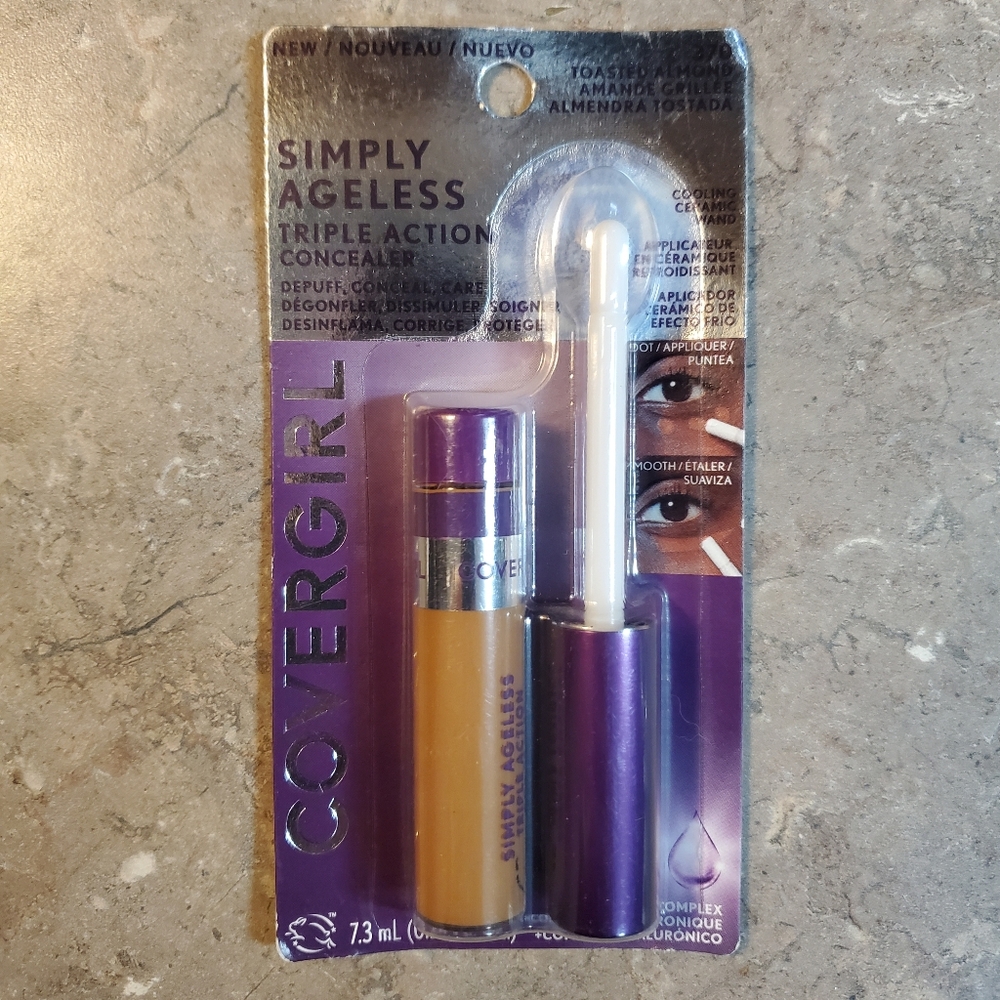 Covergirl Simply Ageless Triple Action Concealer in 370 Toasted Almond | NIB